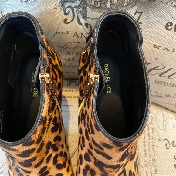 💥 Rachel Zoe Leopard Hair Booties - Picture 5 of 8